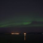 Polarlicht über Reykjavik