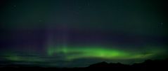 Polarlicht über Skaftafell, Island