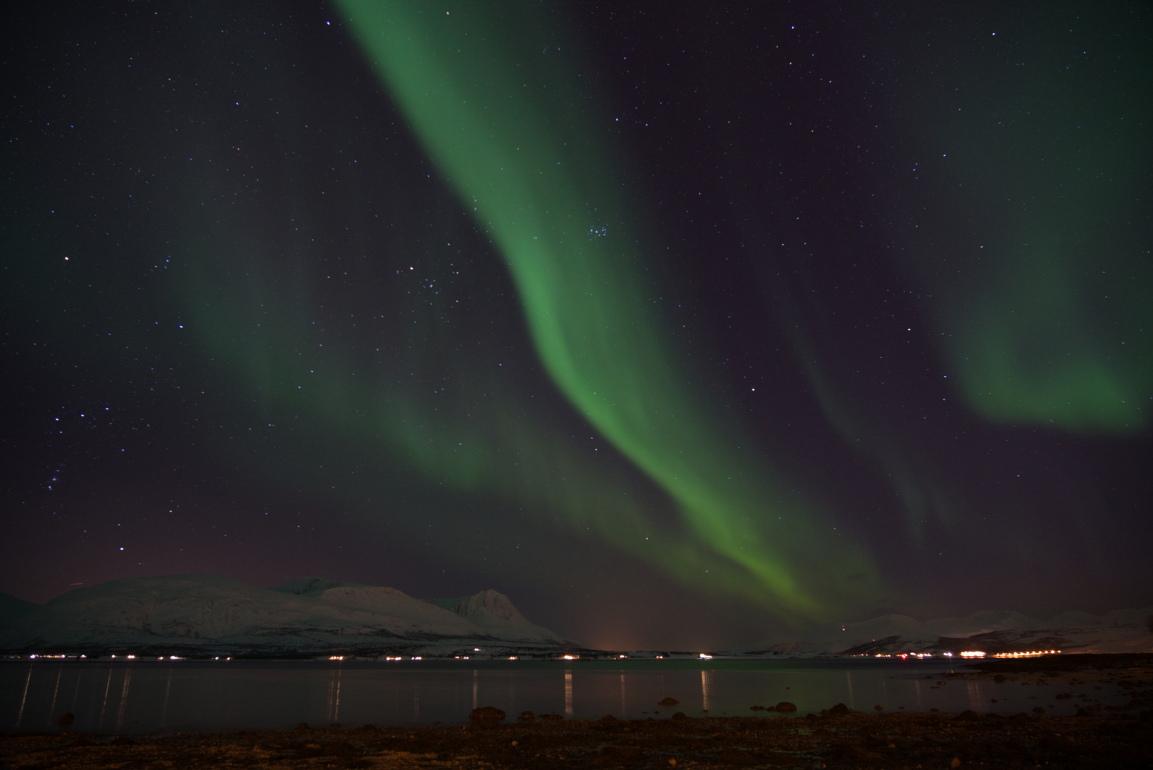 Polarlicht über Tromsö