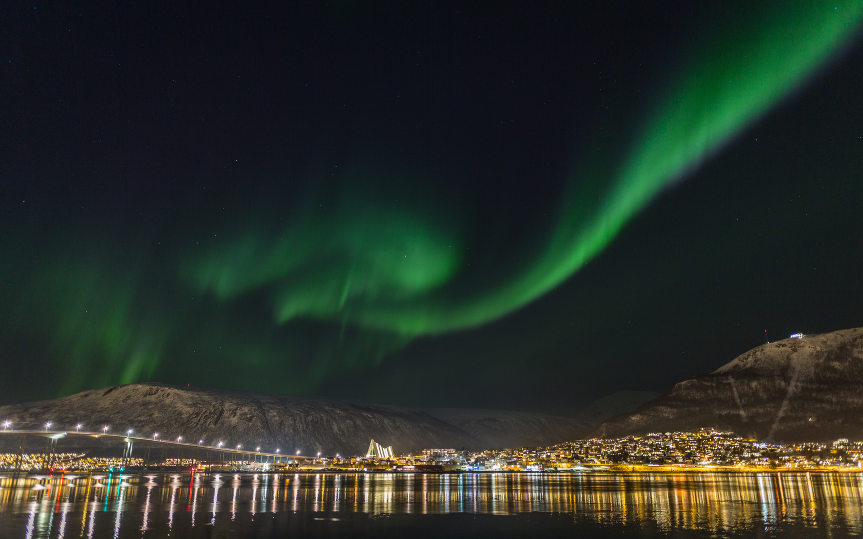 Polarlicht über Tromsö