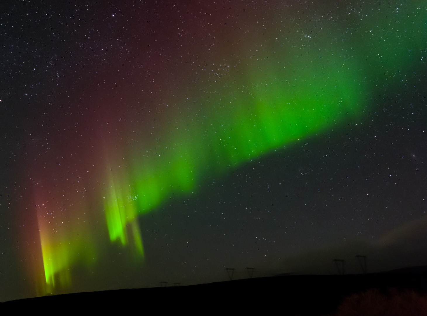 Polarlicht und Sternenhimmel