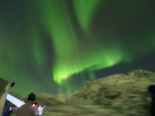 Polarlicht vom Postschiff aus.