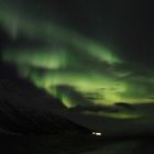 Polarlicht vom wackligen Schiff aus fotografiert