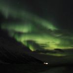 Polarlicht vom wackligen Schiff aus fotografiert