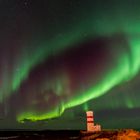 Polarlicht vs. Leuchtturm