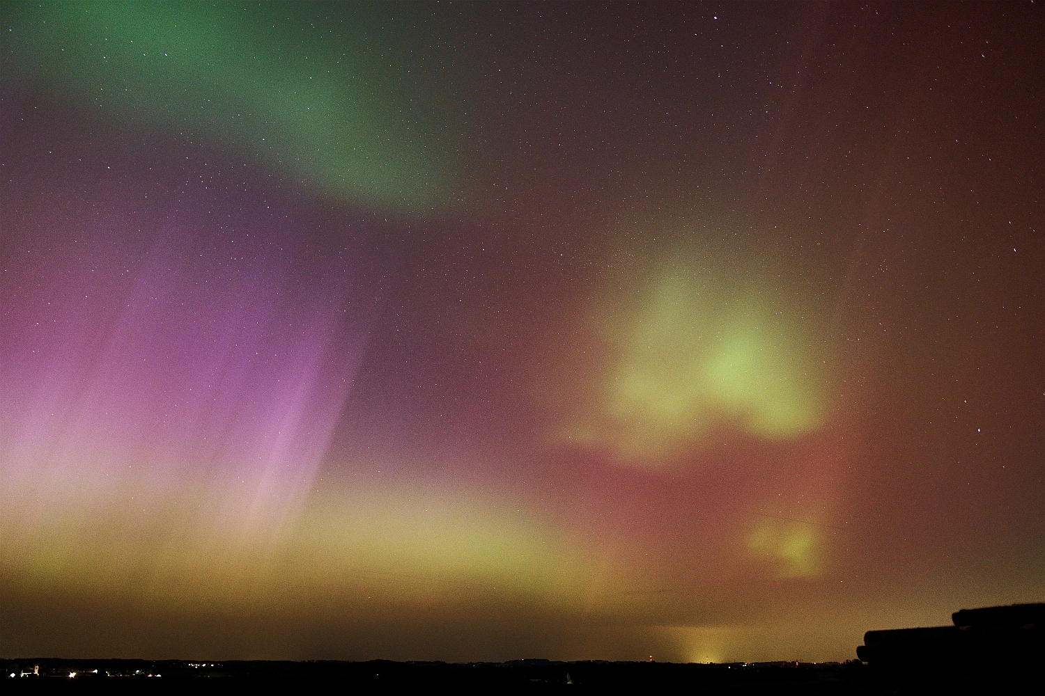 Polarlichter 10.-11. Mai 2024, Süddeutschland / Bayern