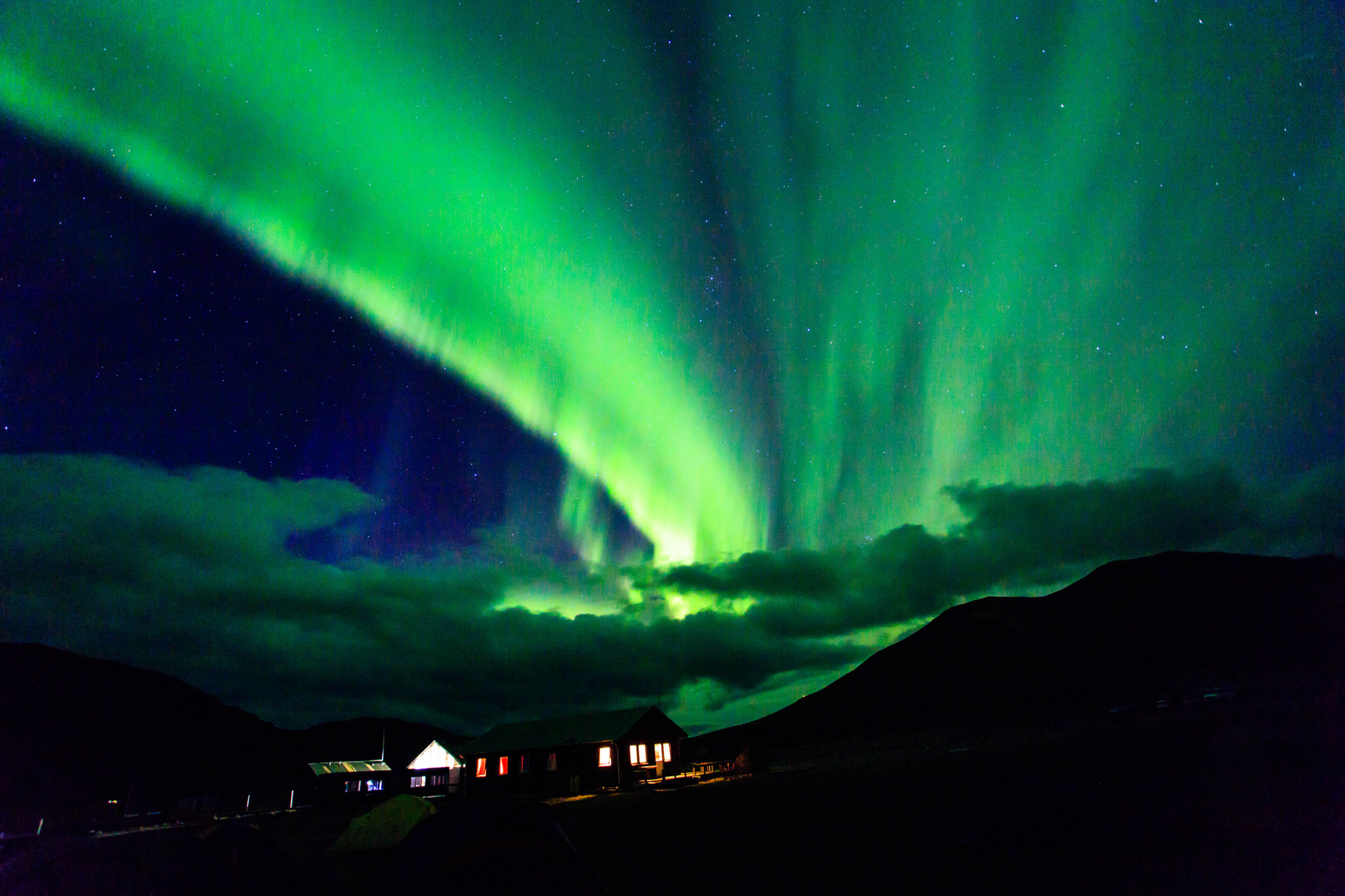 Polarlichter am Blahnukur