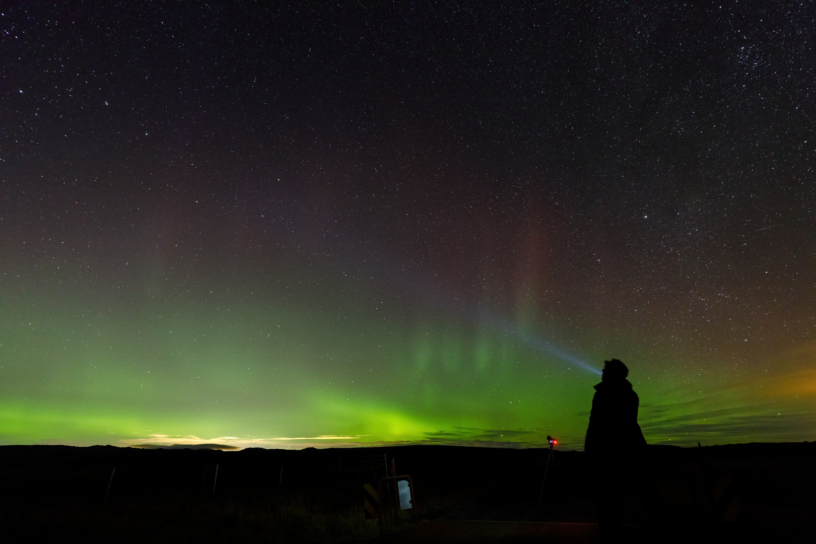 Polarlichter am Horizont