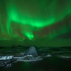 Polarlichter am Jökulsarlon