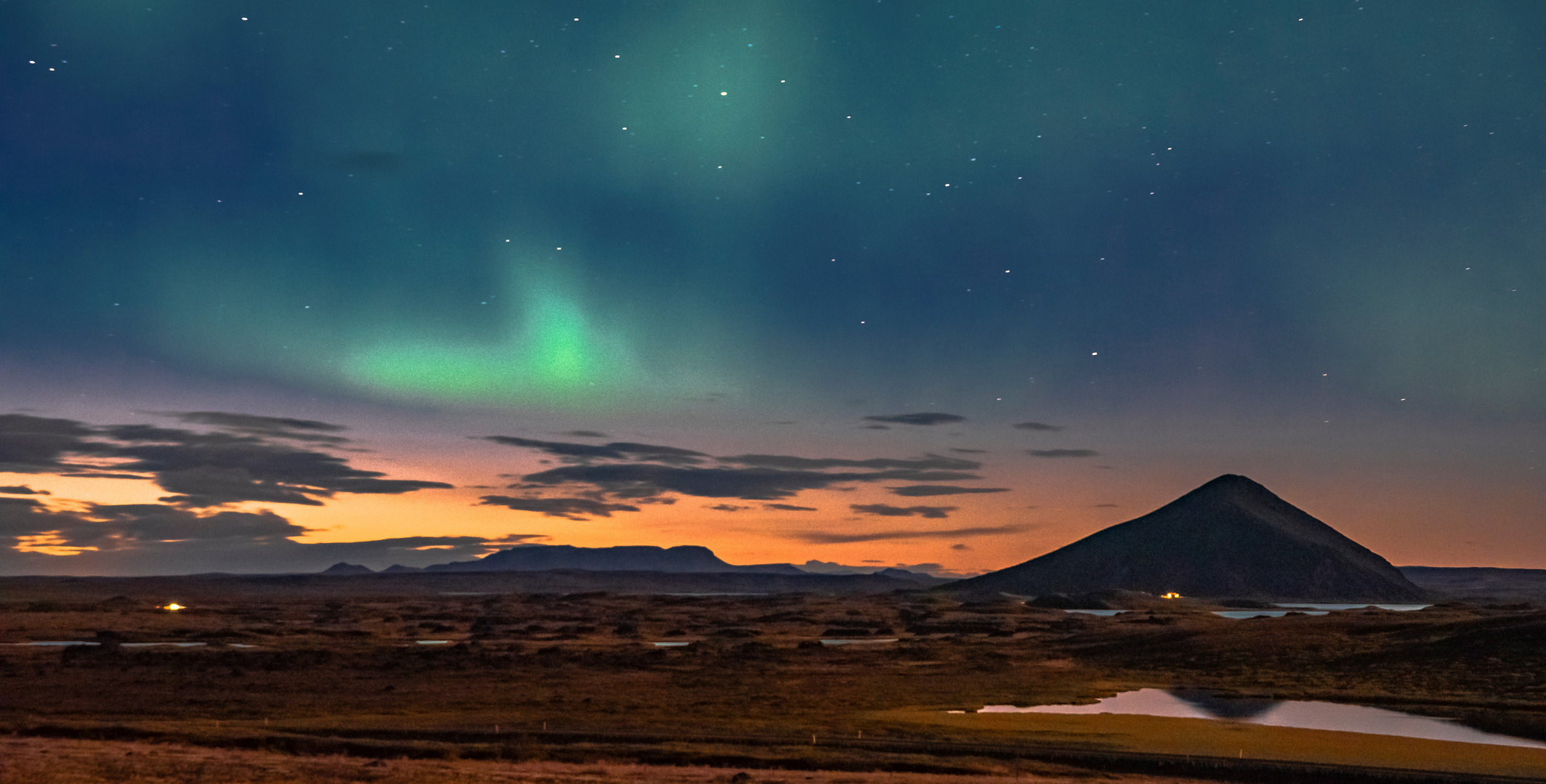 Polarlichter am Myvatn