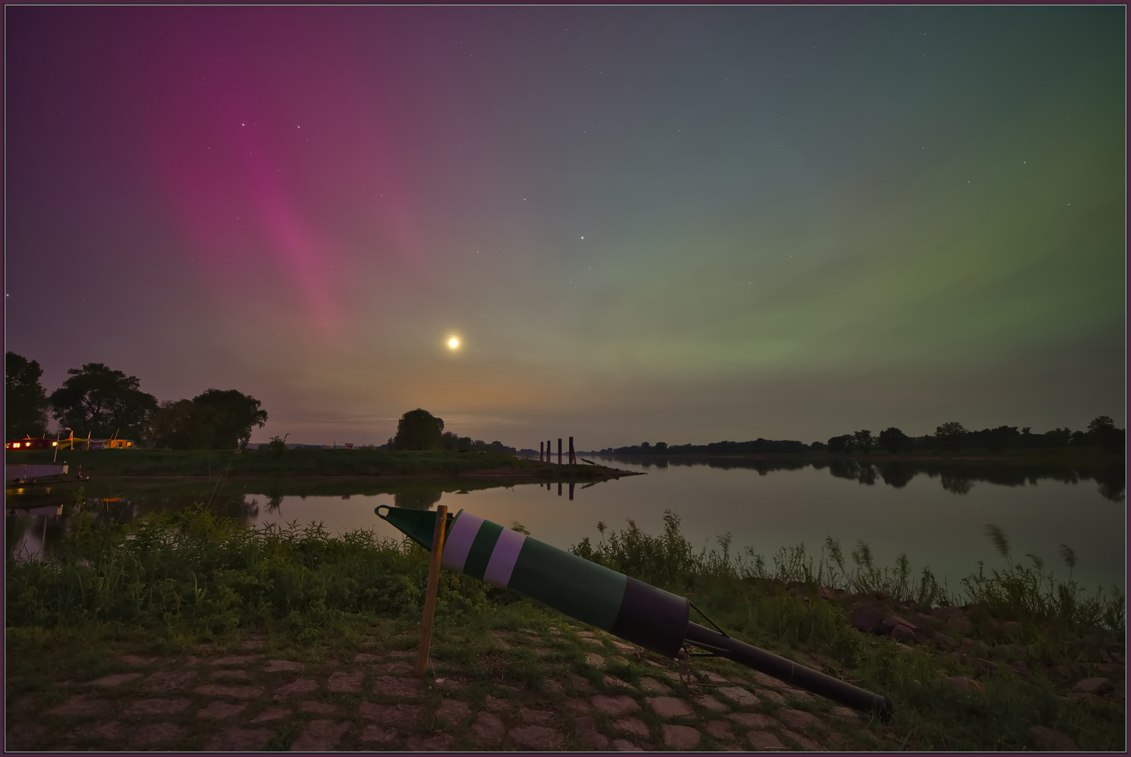 Polarlichter an der Elbe...