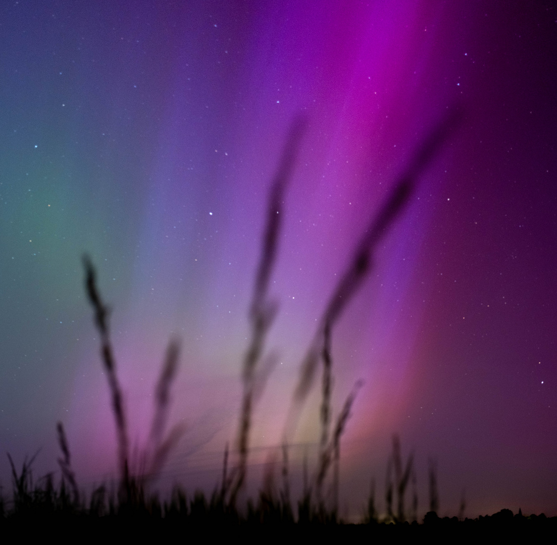 Polarlichter auf dem Lande