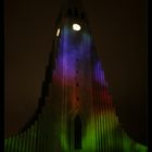 Polarlichter auf der Hallgrimskirkja