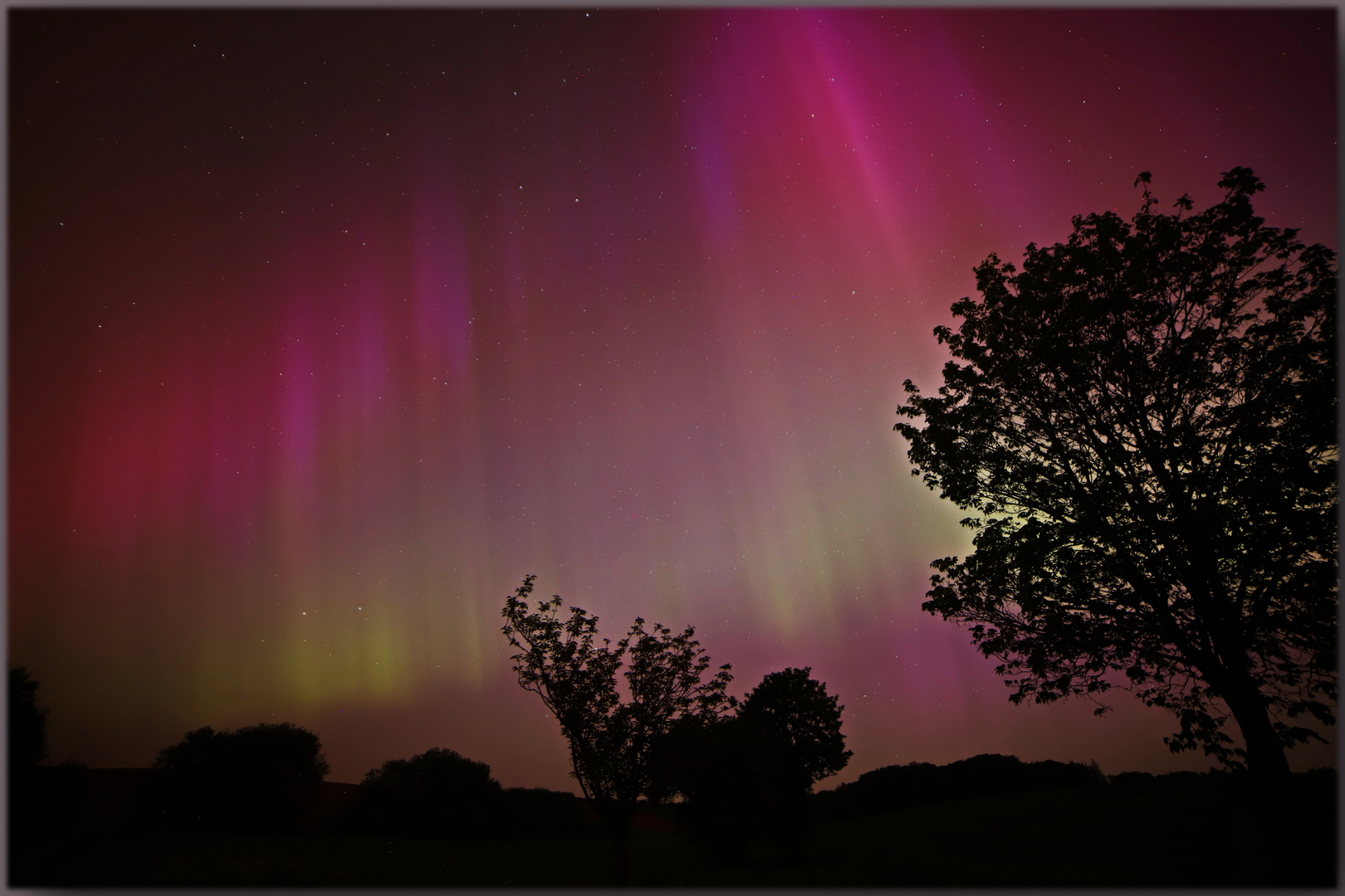 Polarlichter bei Breitenbach -Eichsfeld...