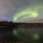 Polarlichter bei Murmansk, Russland