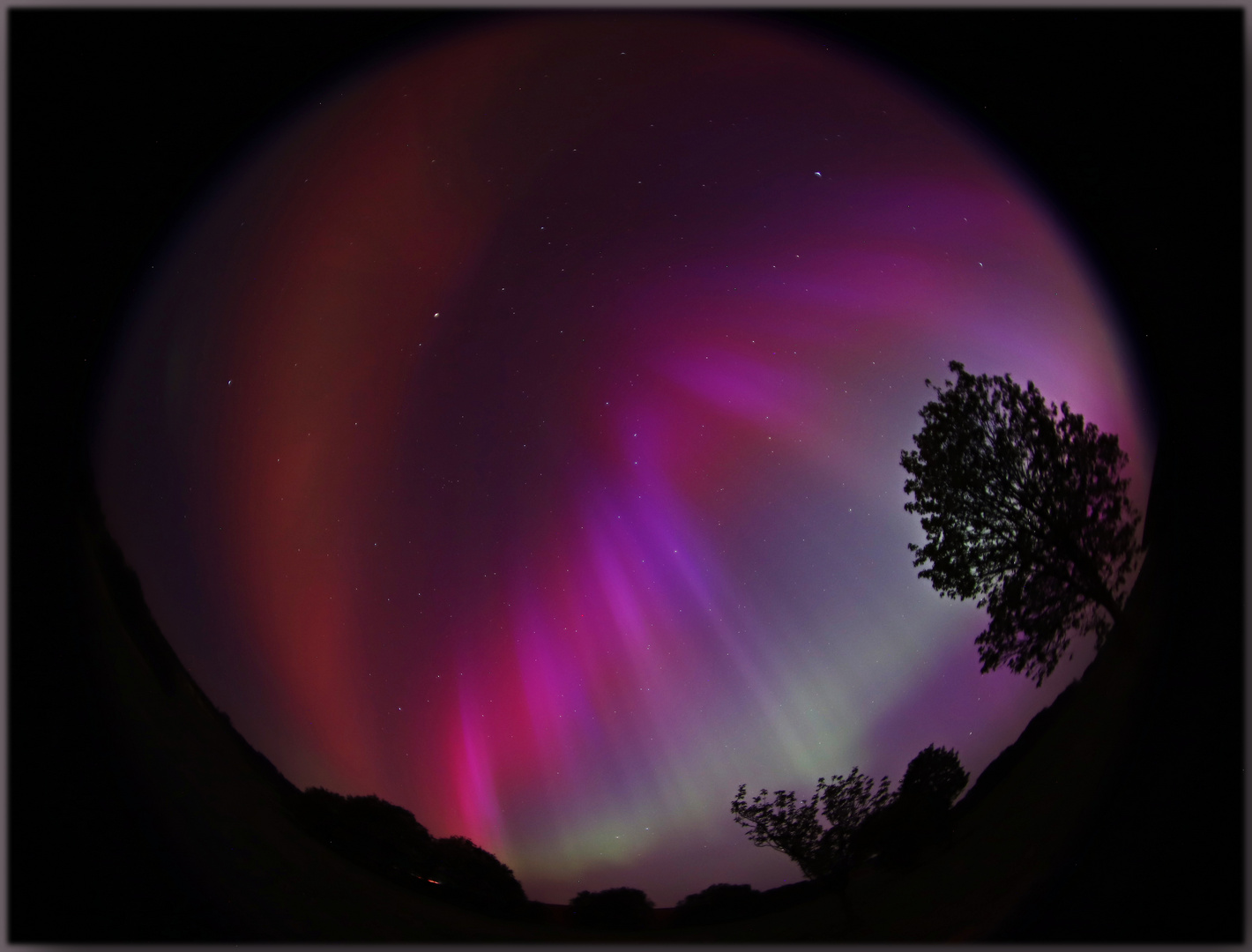 Polarlichter im Eichsfeld...