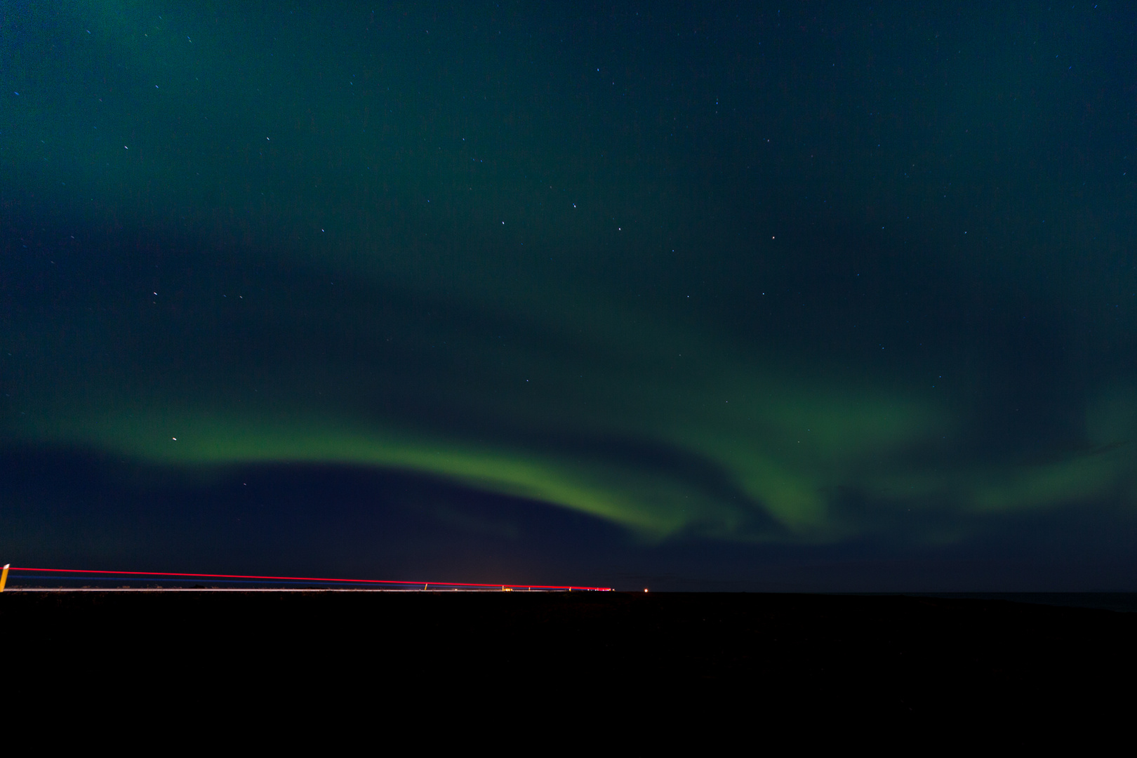 Polarlichter in Garður, Island