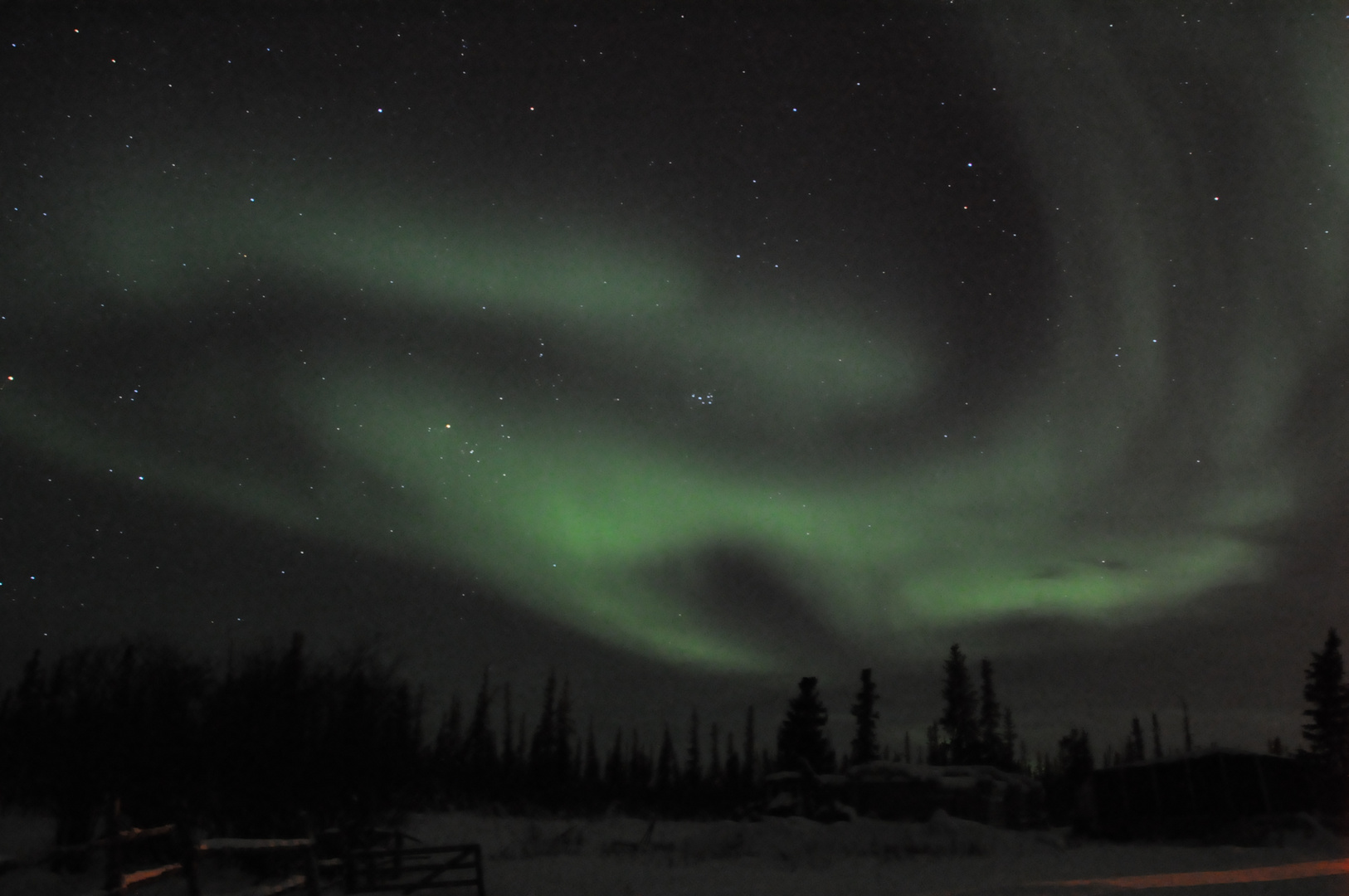 Polarlichter in kanadischer Arktis