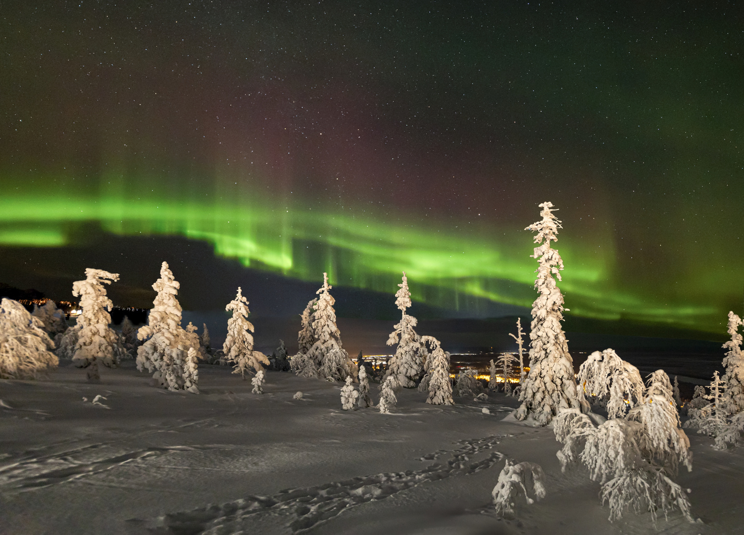 Polarlichter in Lappland