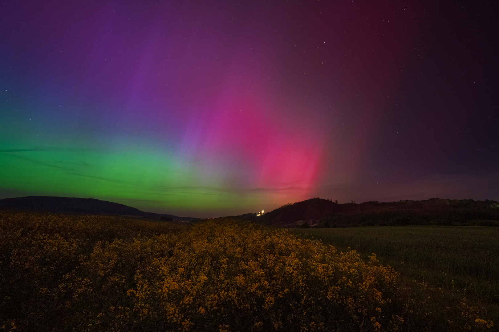 Polarlichter  in Rheinland-Pfalz