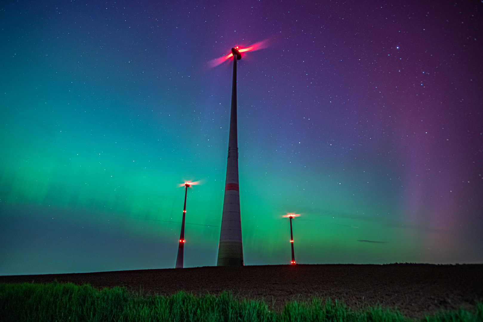 Polarlichter in Waldeck Frankenberg