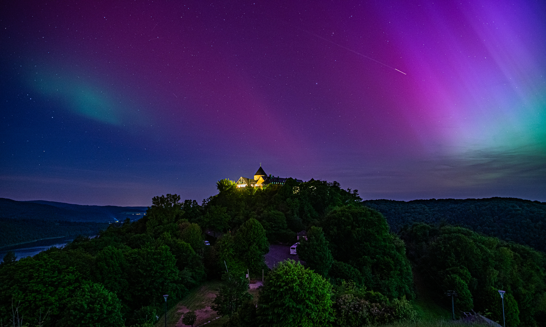 Polarlichter in Waldeck Frankenberg