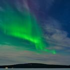 Polarlichter mit Wolken 