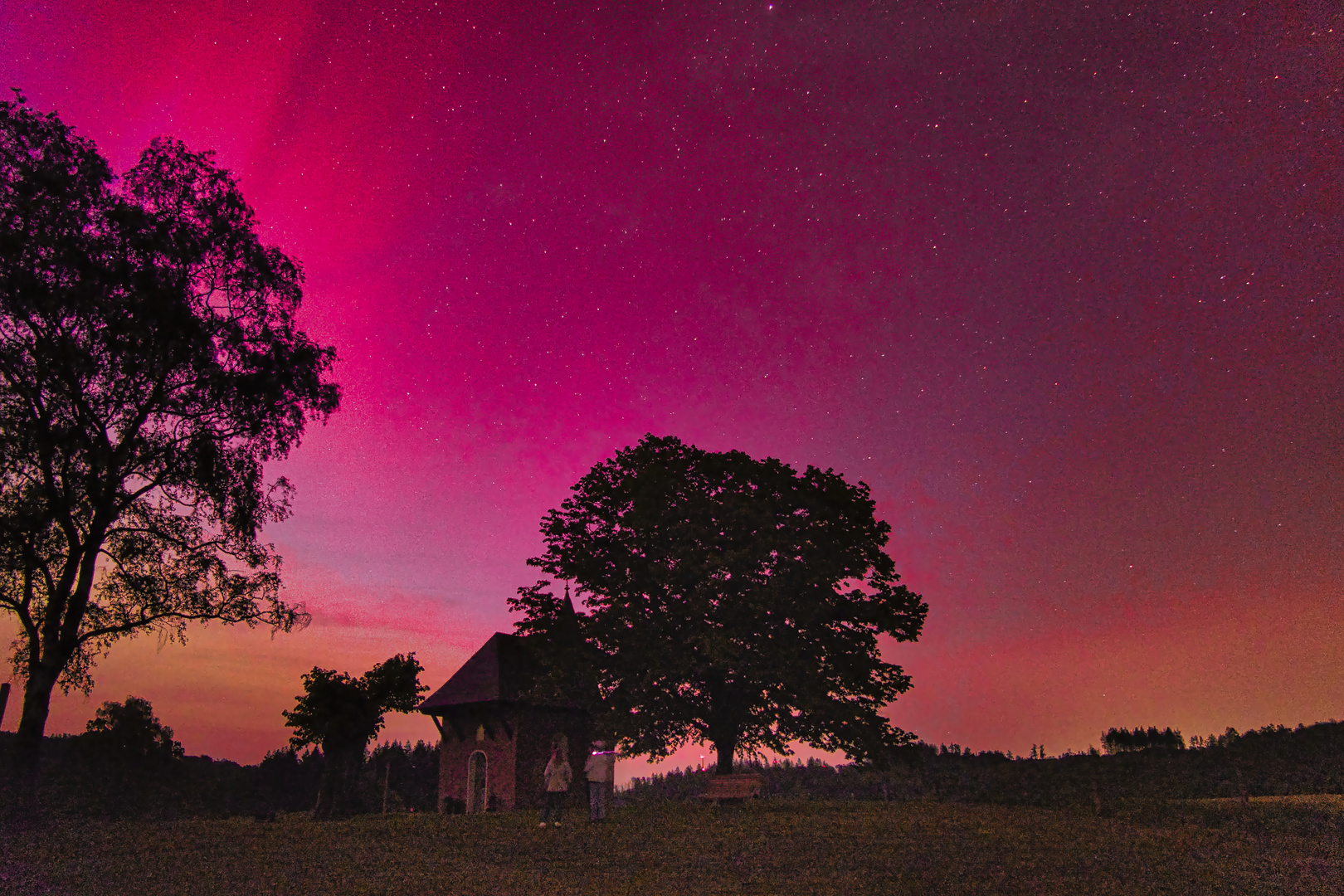 Polarlichter - Sankt Anna Kapelle (Rote Kapelle)