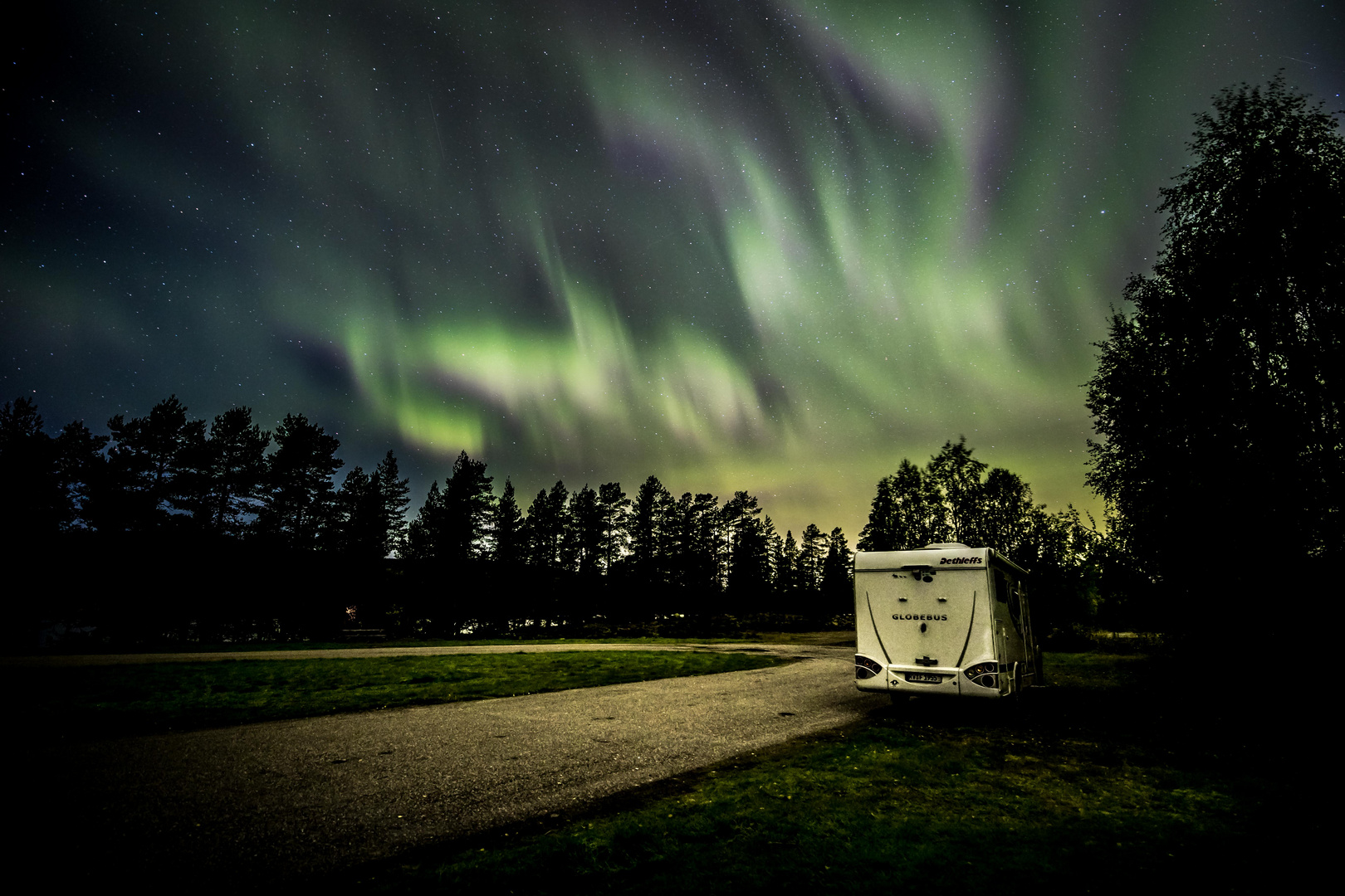 Polarlichter, Schweden