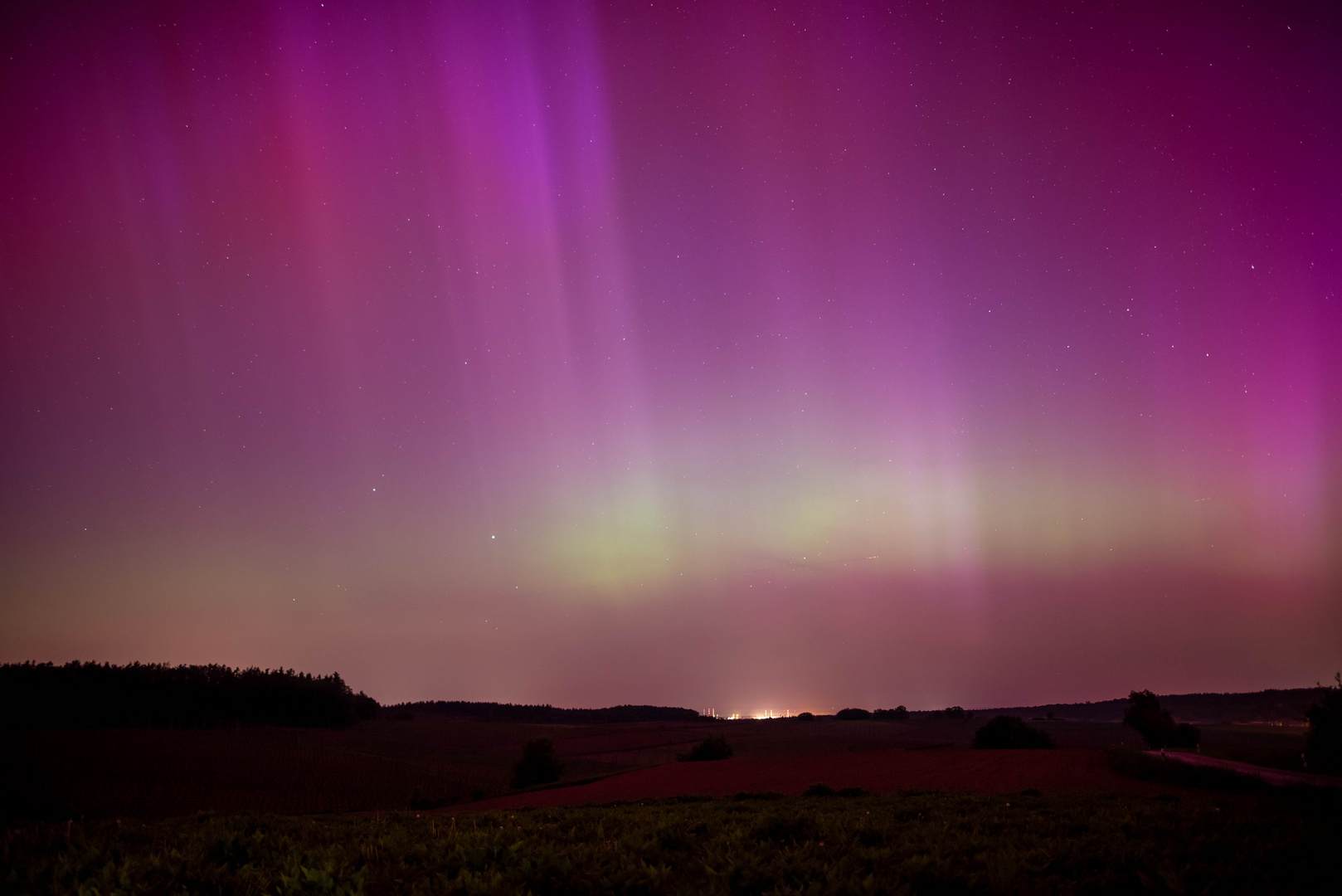 Polarlichter über Bayern - 1