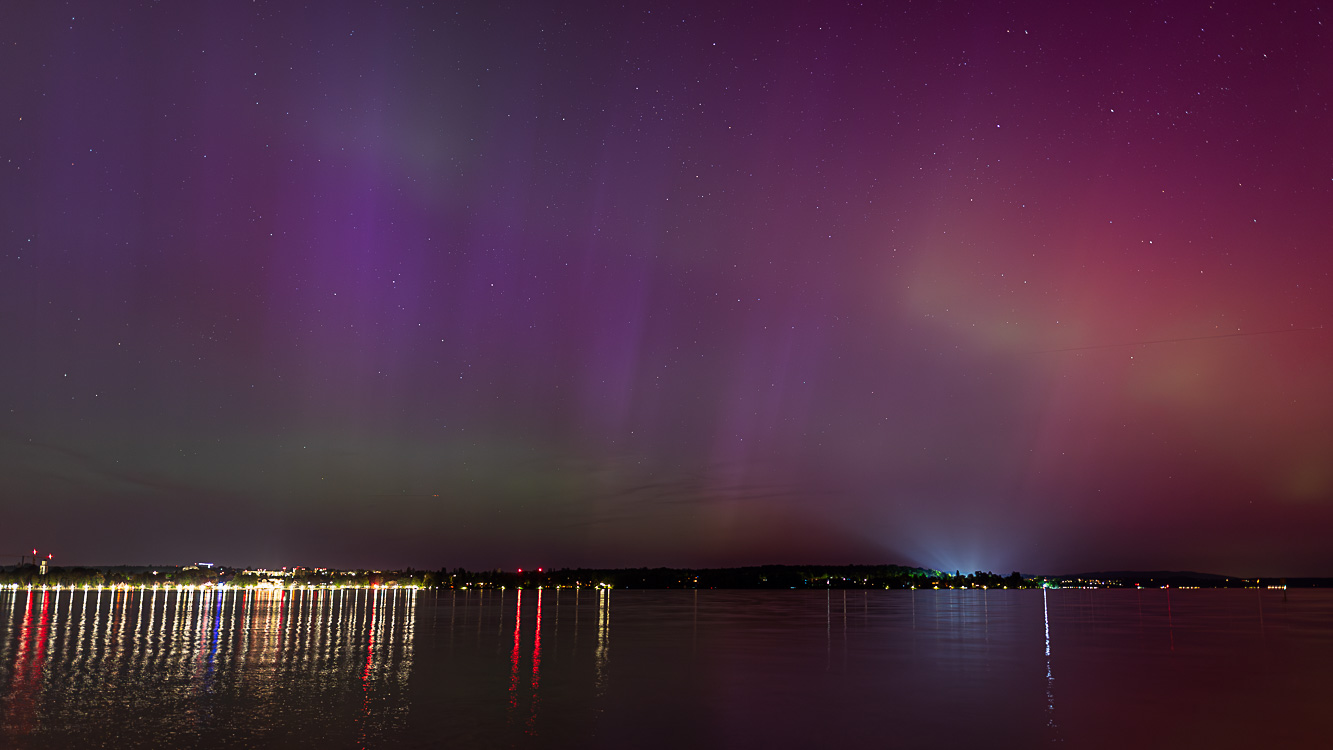 Polarlichter über dem Bodensee II