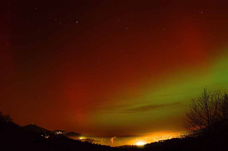 Polarlichter über dem Murgtal