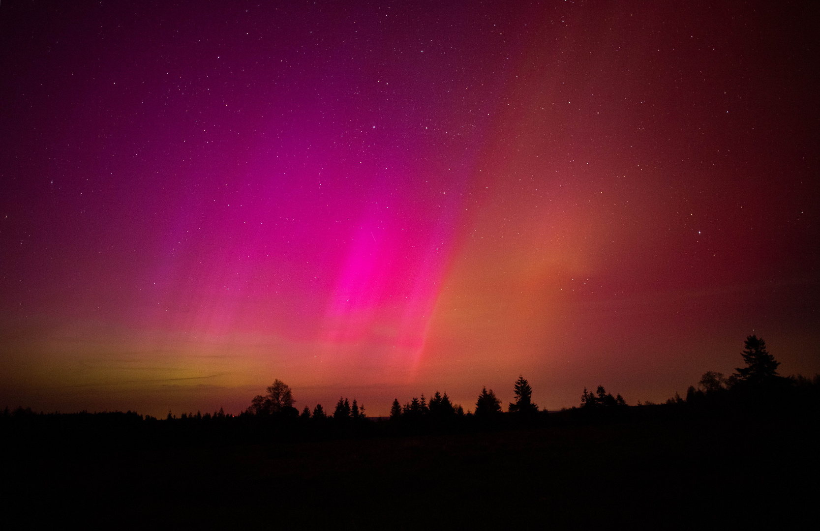 Polarlichter über dem Renchtal