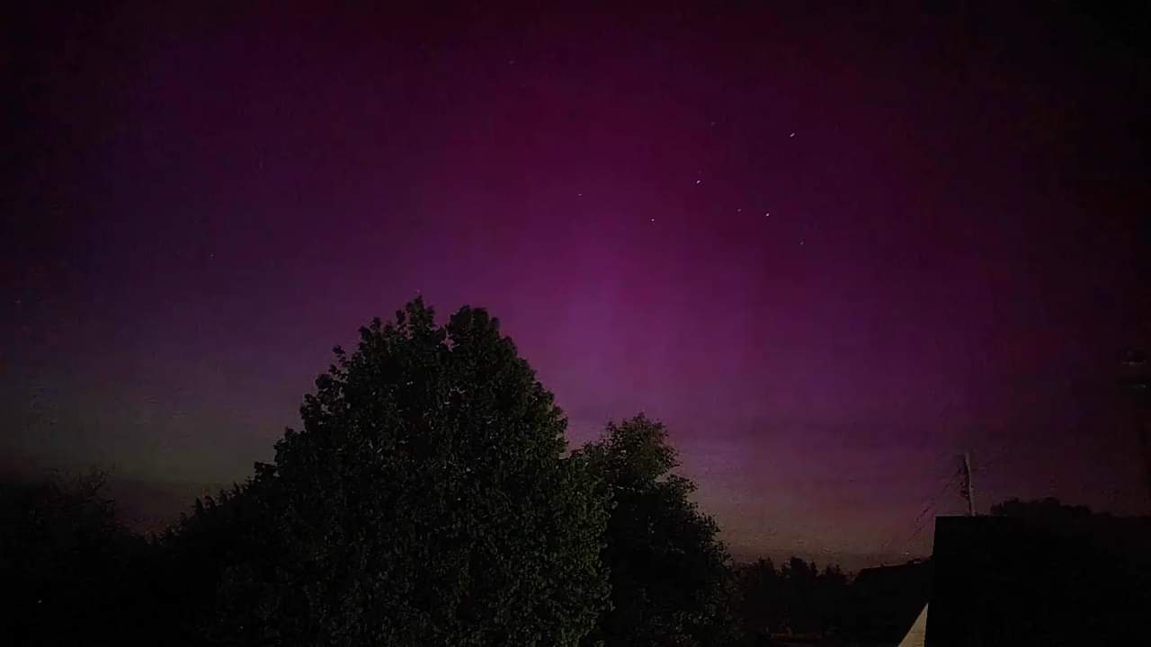 Polarlichter über dem Saarland 