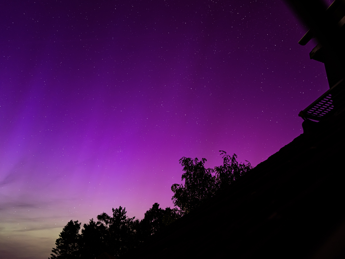 Polarlichter über dem Taunus