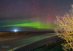 Polarlichter über der Nordsee