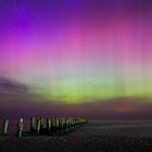 Polarlichter über der Ostsee in Zingst