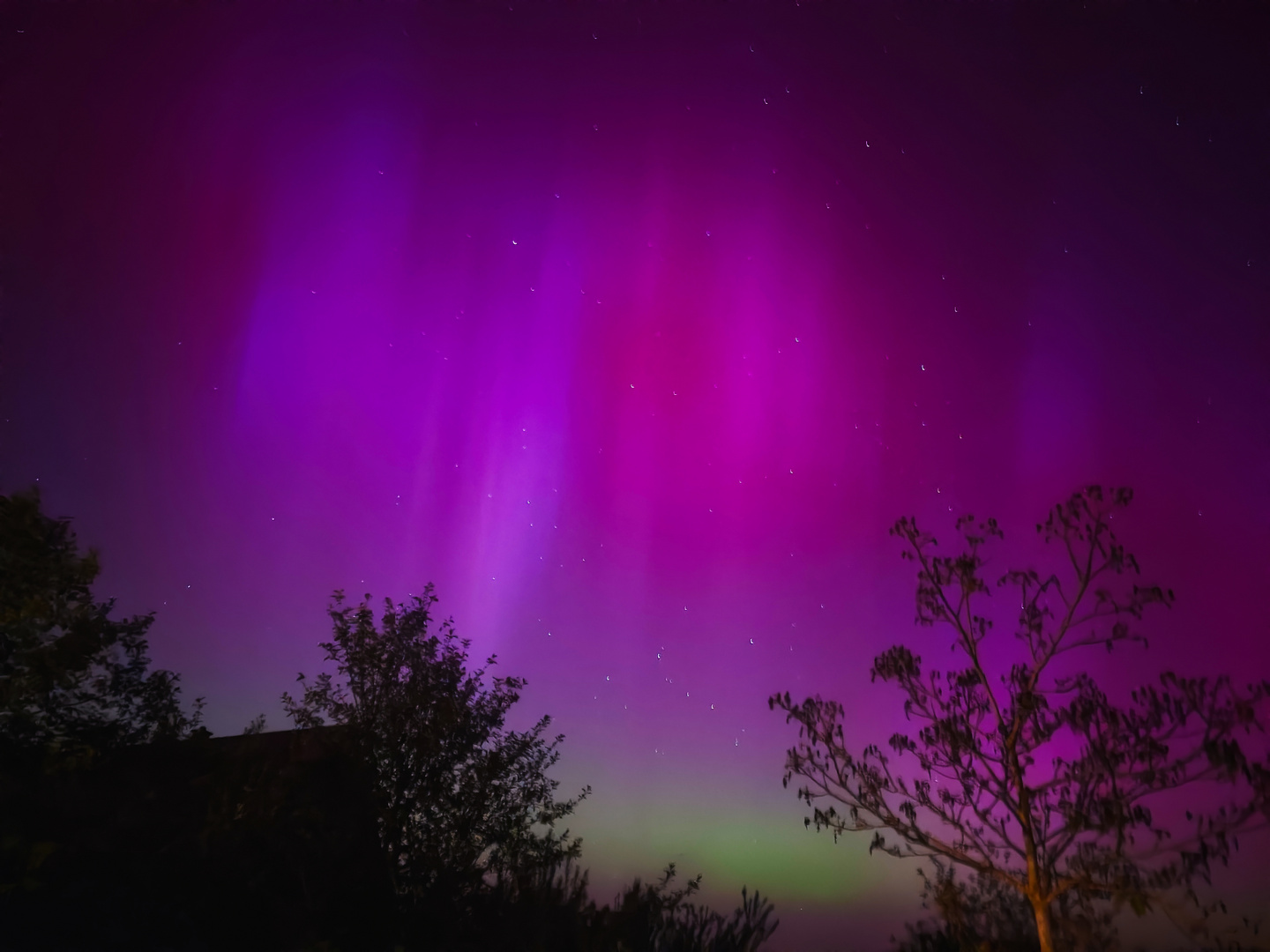 Polarlichter über Franken