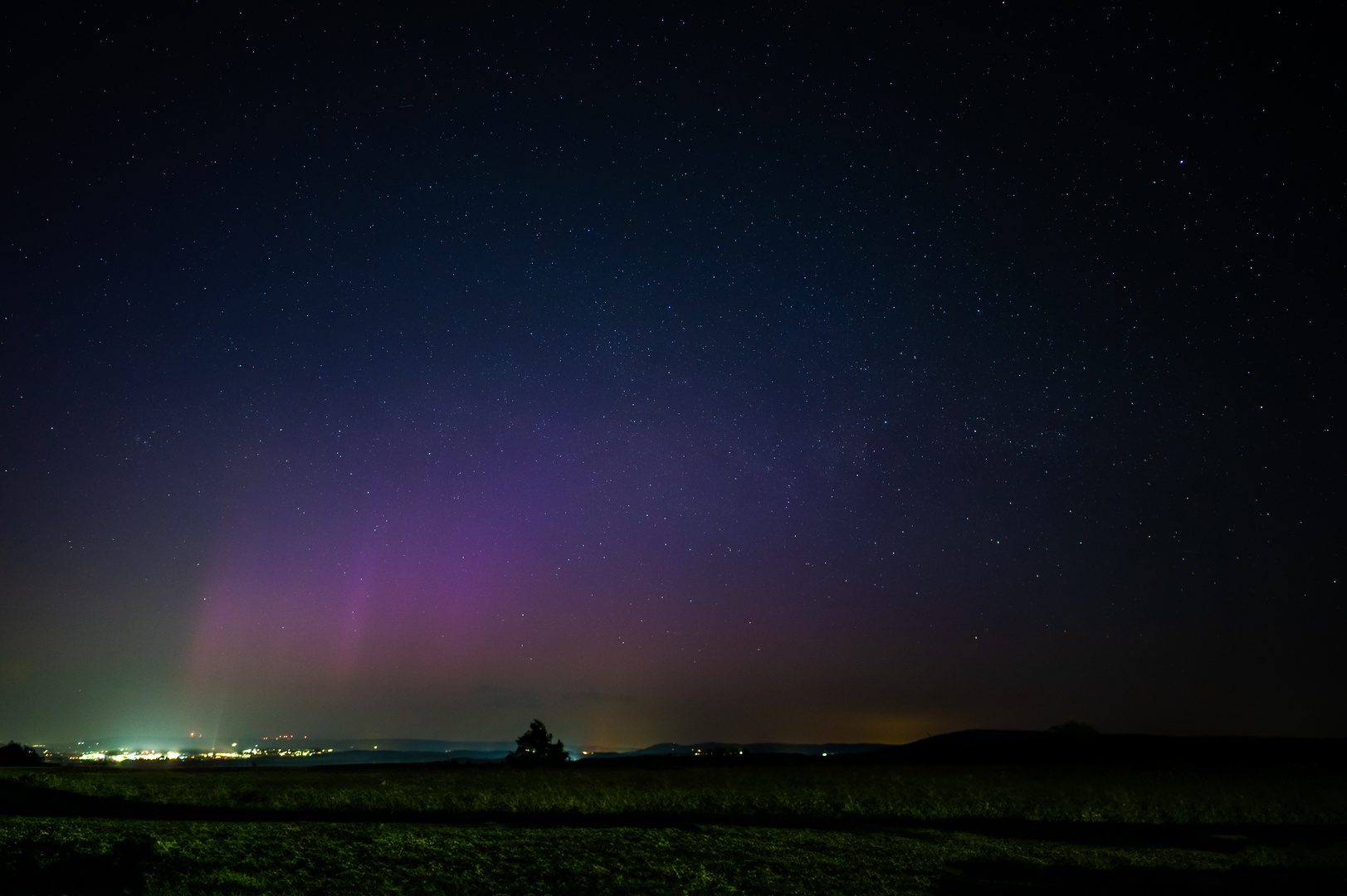 Polarlichter über Franken