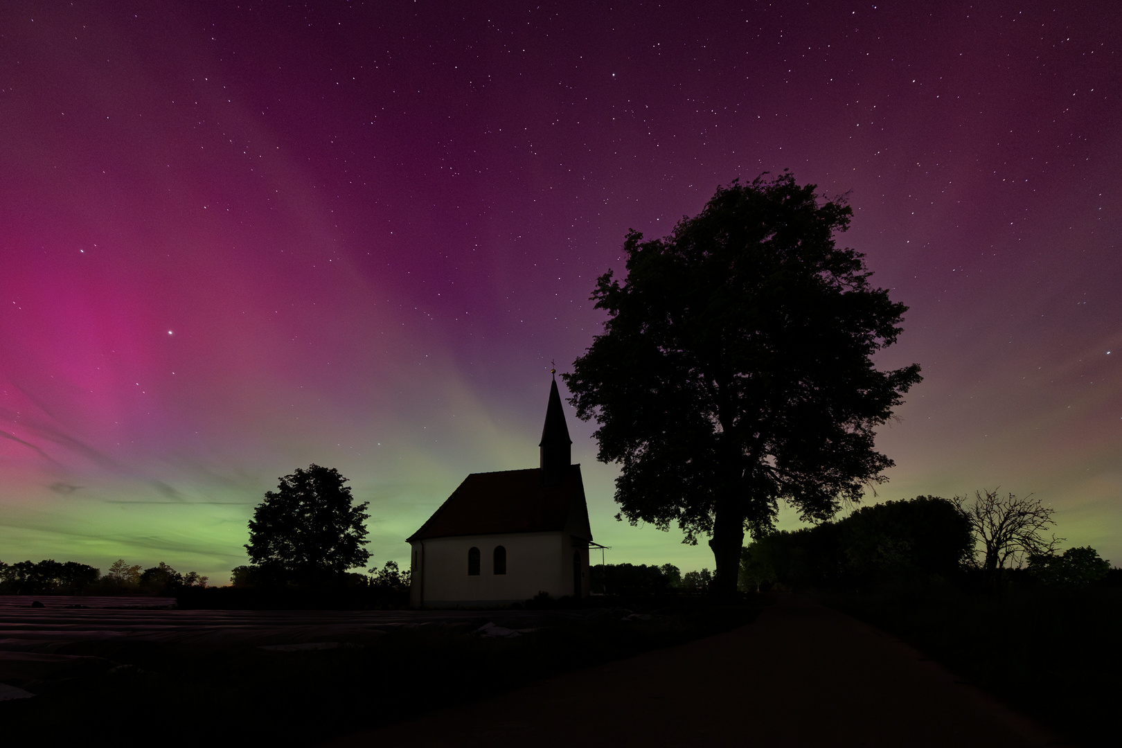 Polarlichter über Graben-Neudorf