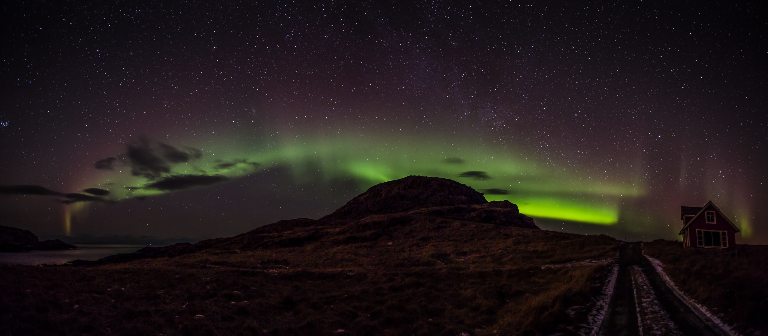 Polarlichter über Nyksund