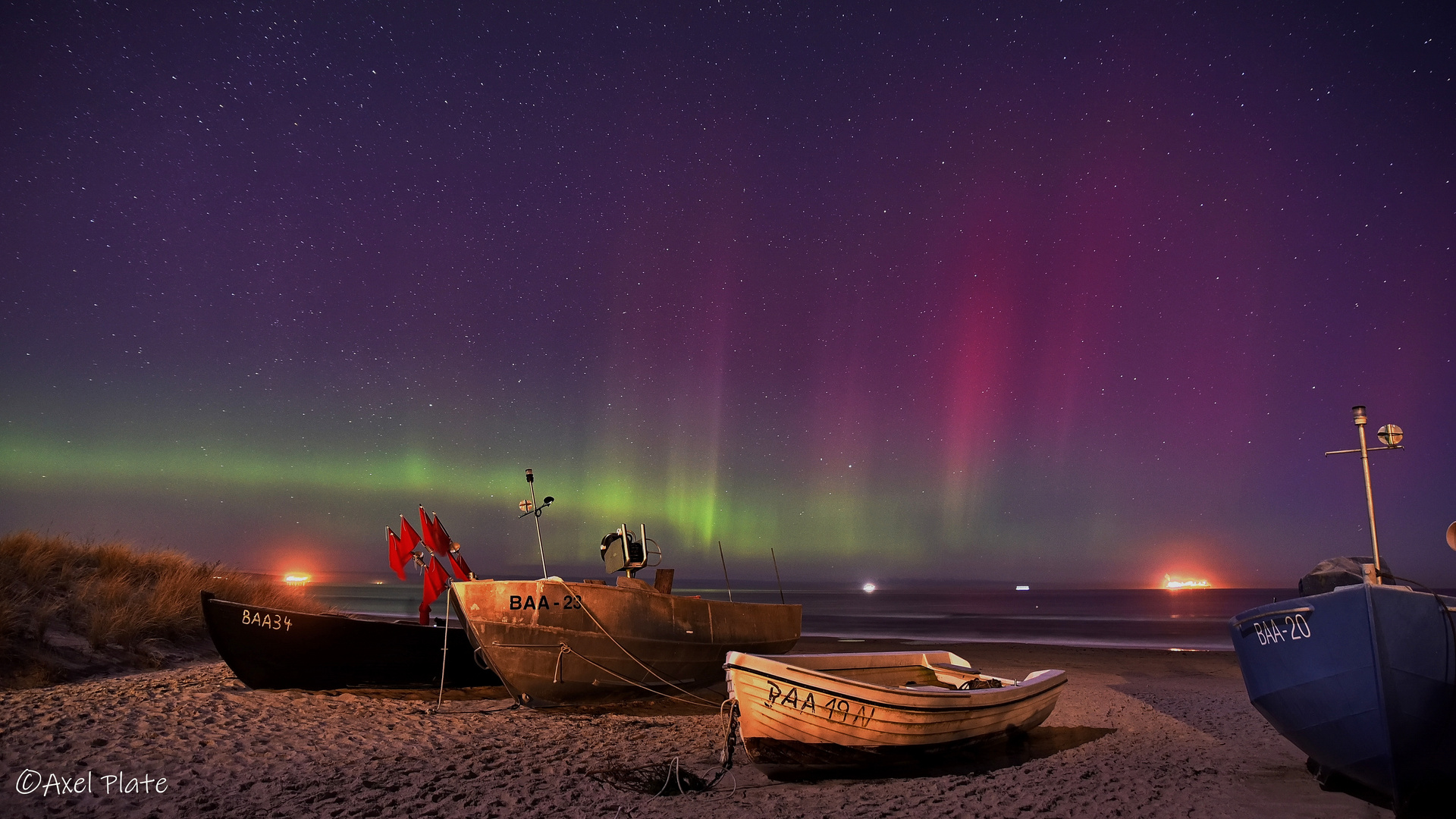 Polarlichter über Rügen