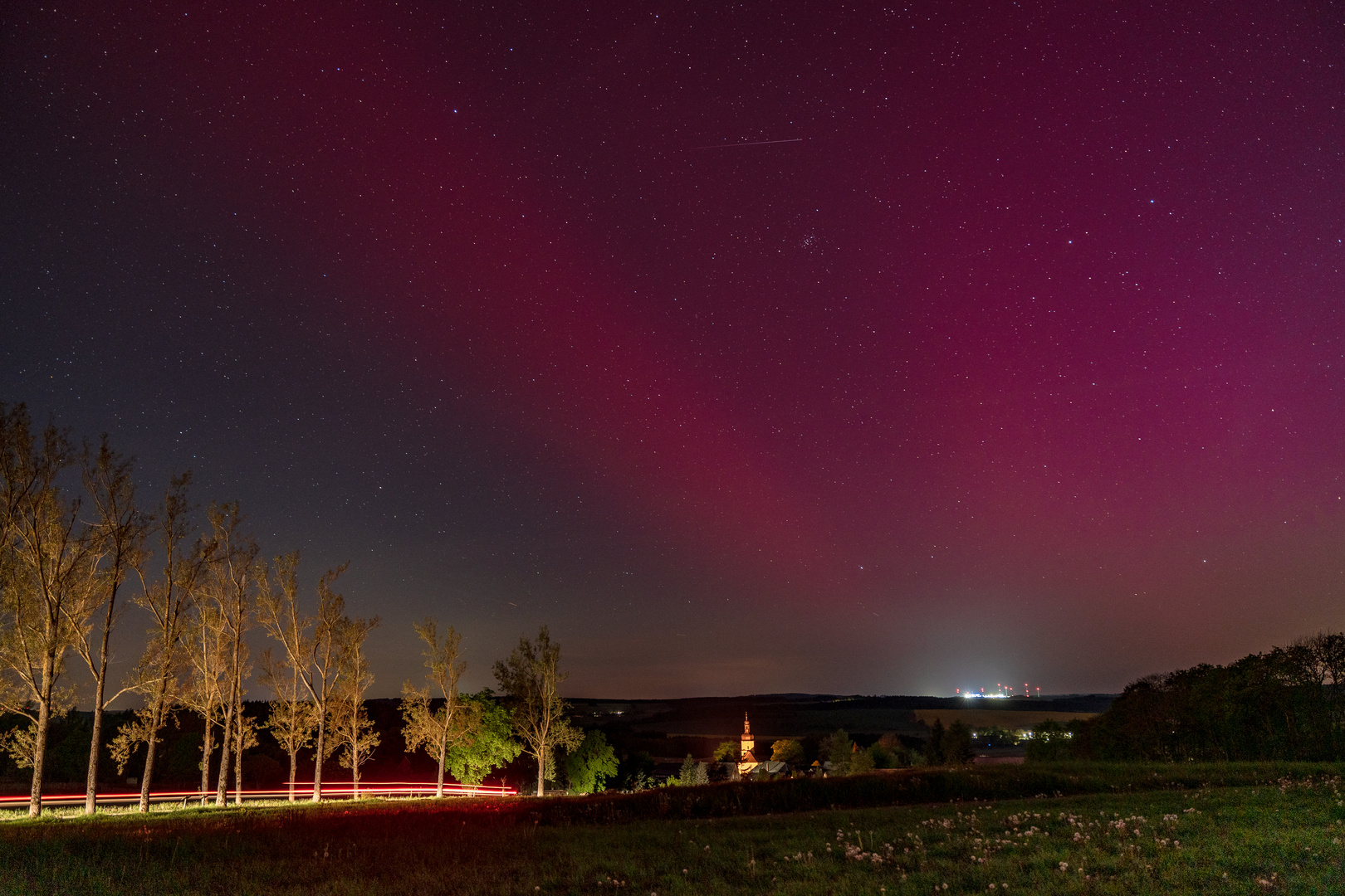 Polarlichter über Stelzen