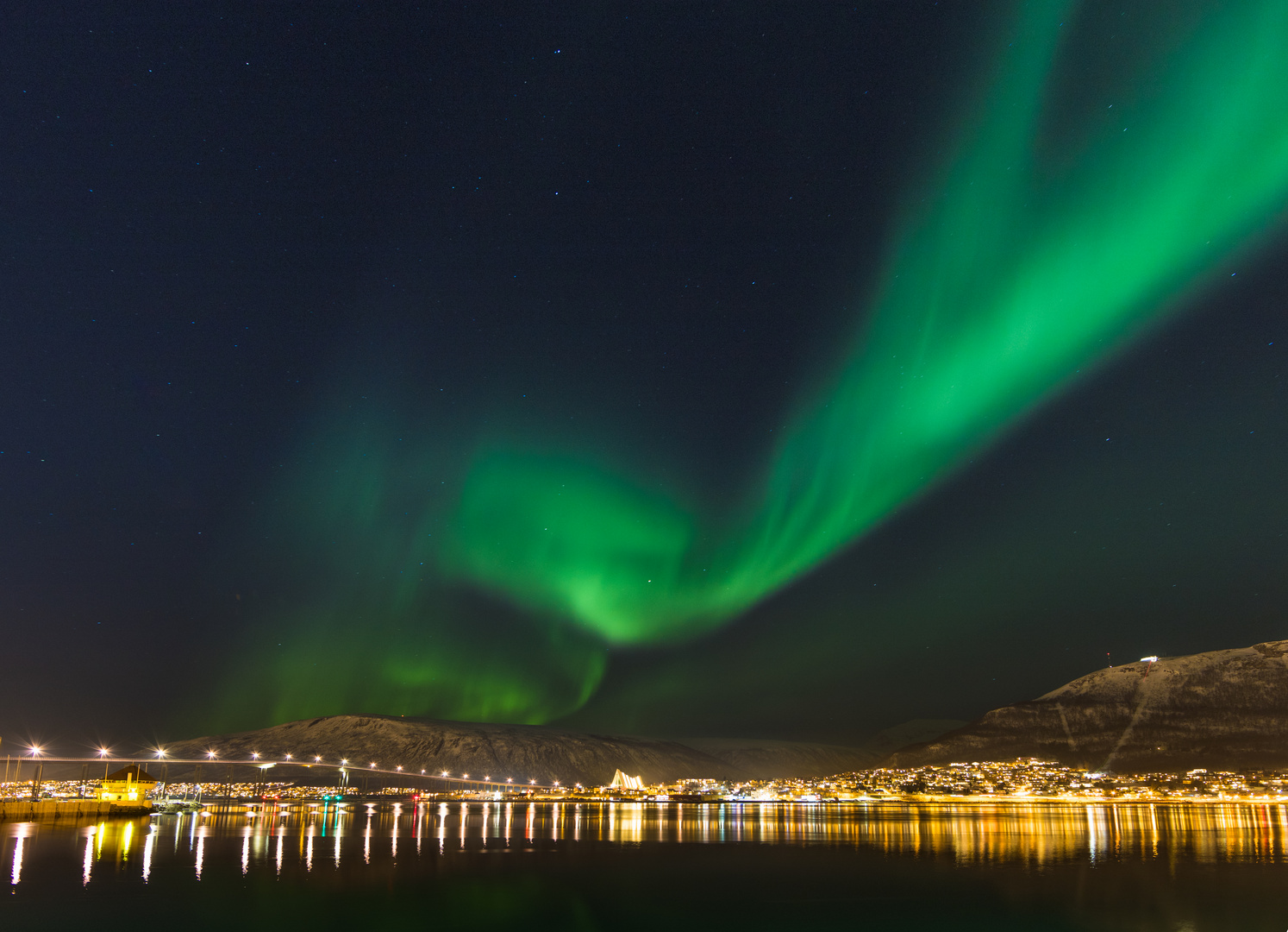 Polarlichter über Tromsö