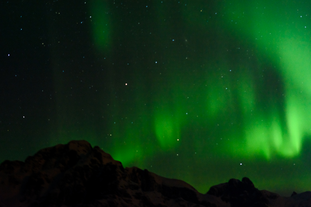 Polarlichter überm Trollfjord