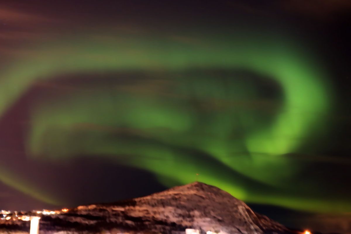 Polarllchter  südlich vom nordkap,tromsö und alta