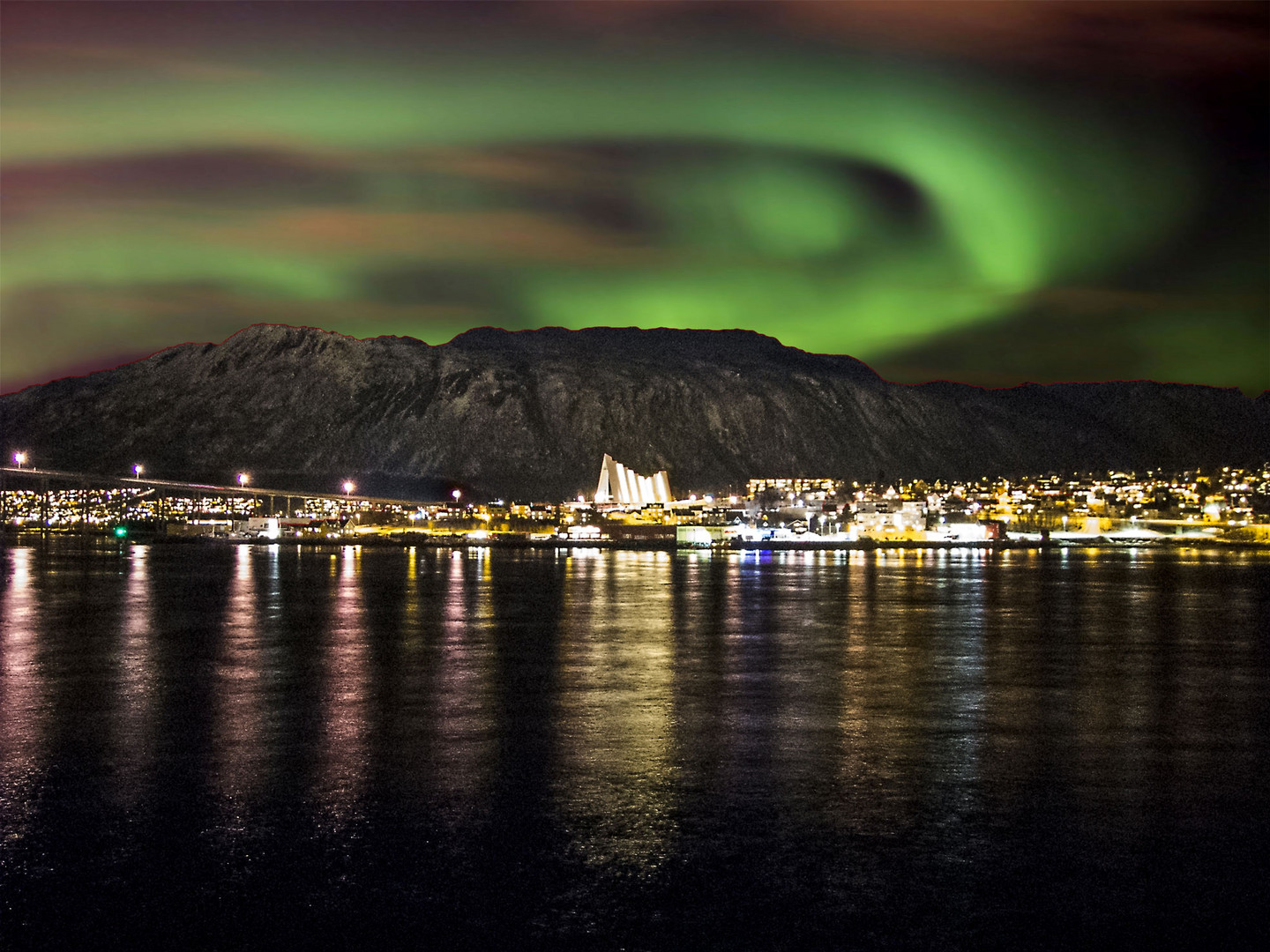 Polarllchter  südlich vom nordkap,tromsö und alta