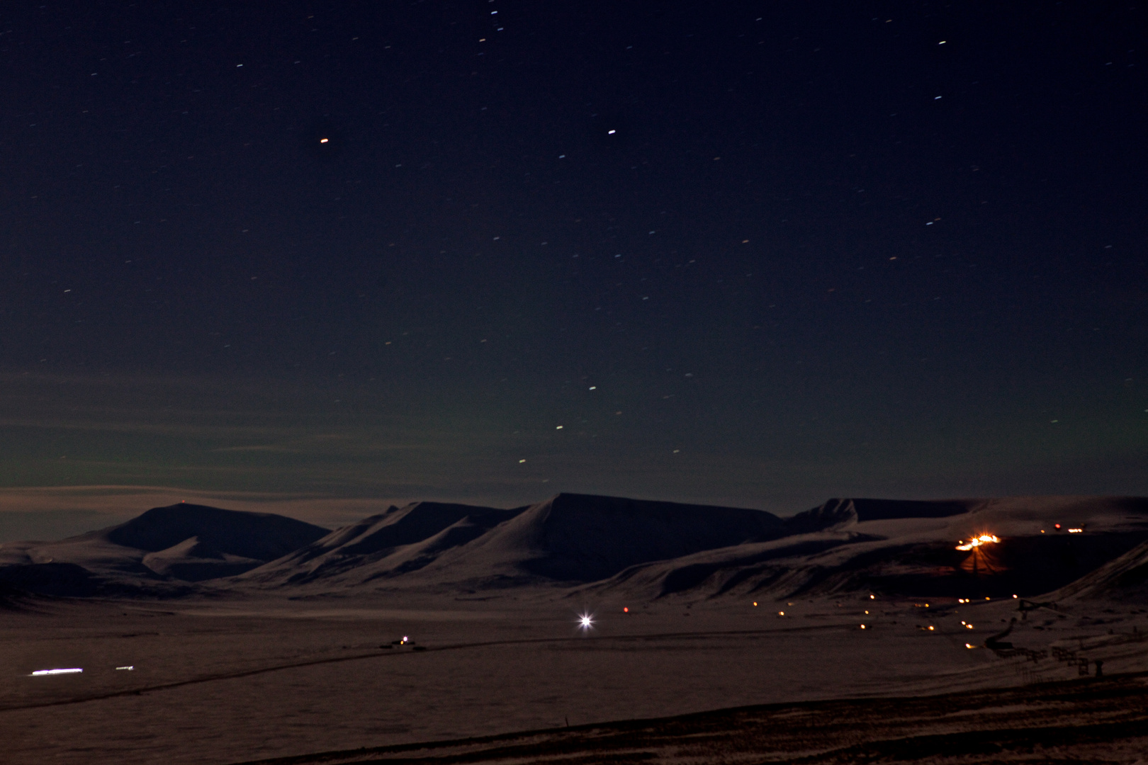 Polarnacht, Advantalen, Spitzbergen
