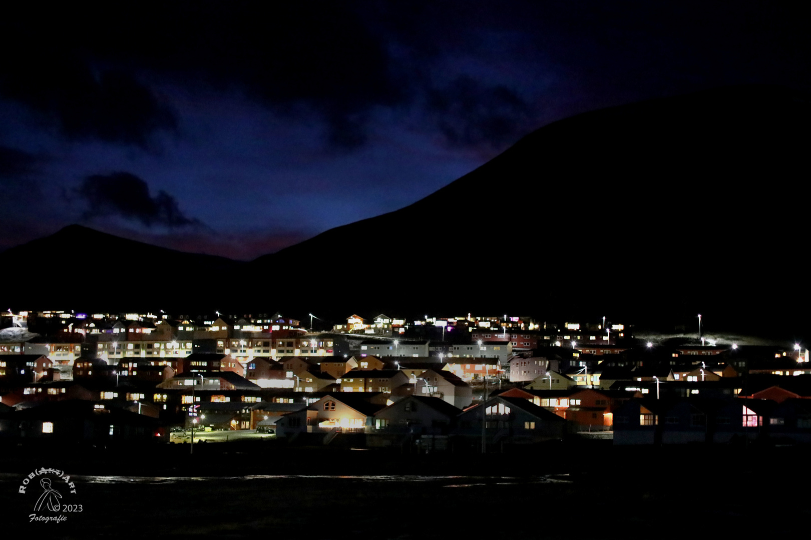 Polarnacht in Longyearbyen