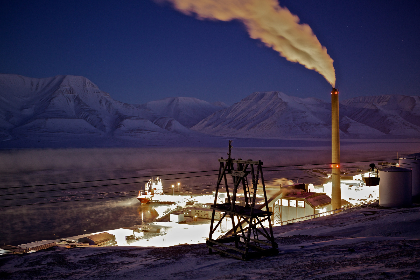 Polarnacht, Longyearbyen